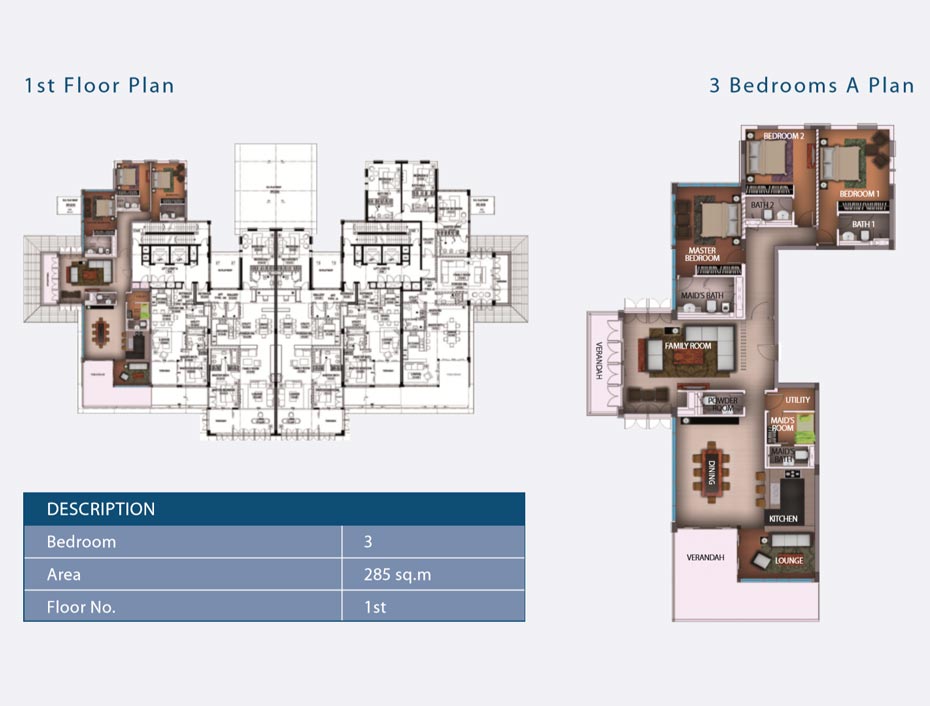 3 BEDROOMS A PLAN