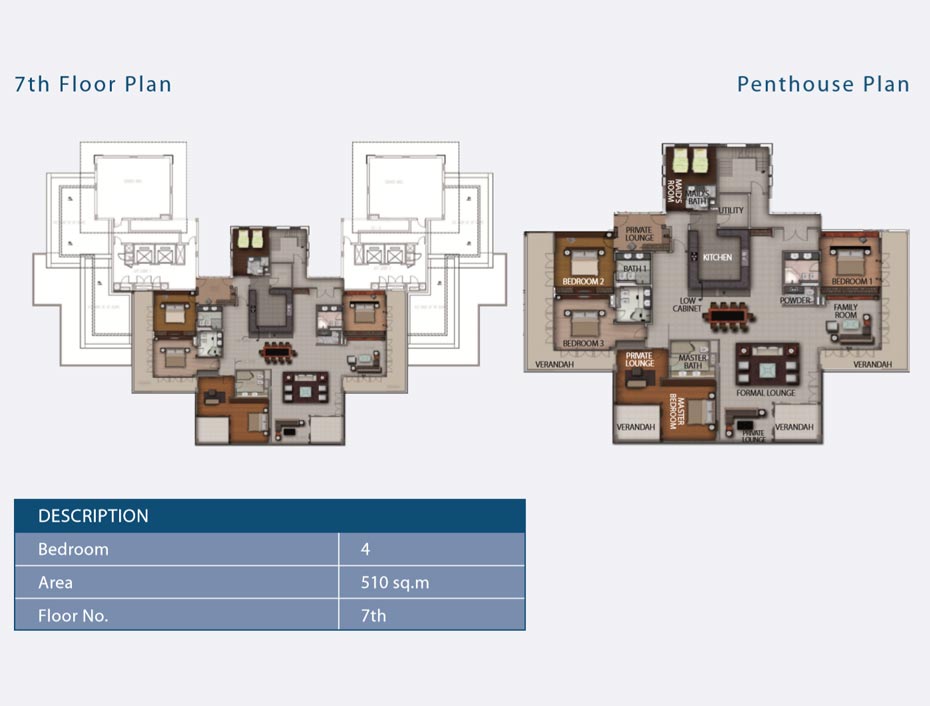 4 Bedrooms Penthhouse
